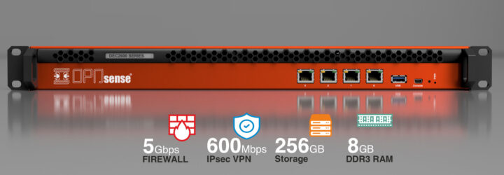 Image of the DEC2687 OPNsense Rack Security Appliance